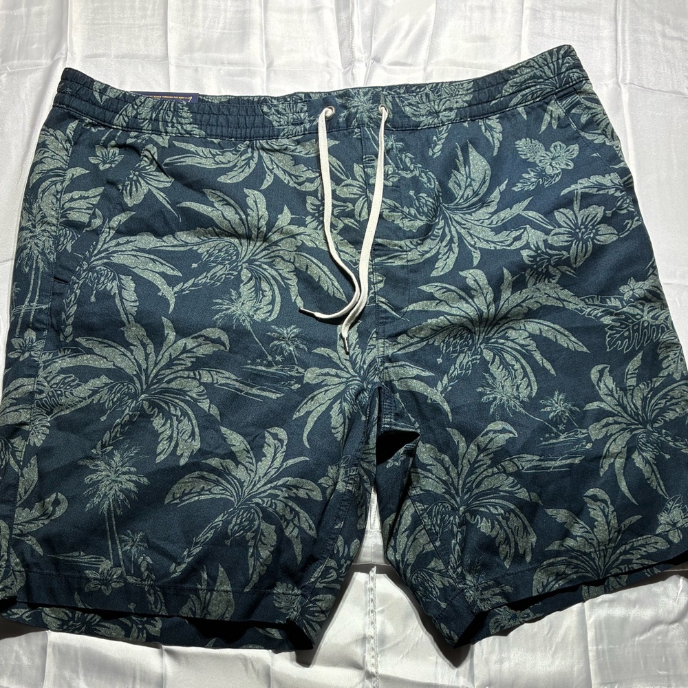 Polo Ralph Lauren Shorts Mens 2XLT Blue Tropical Hawaiian Classic Fit NWT